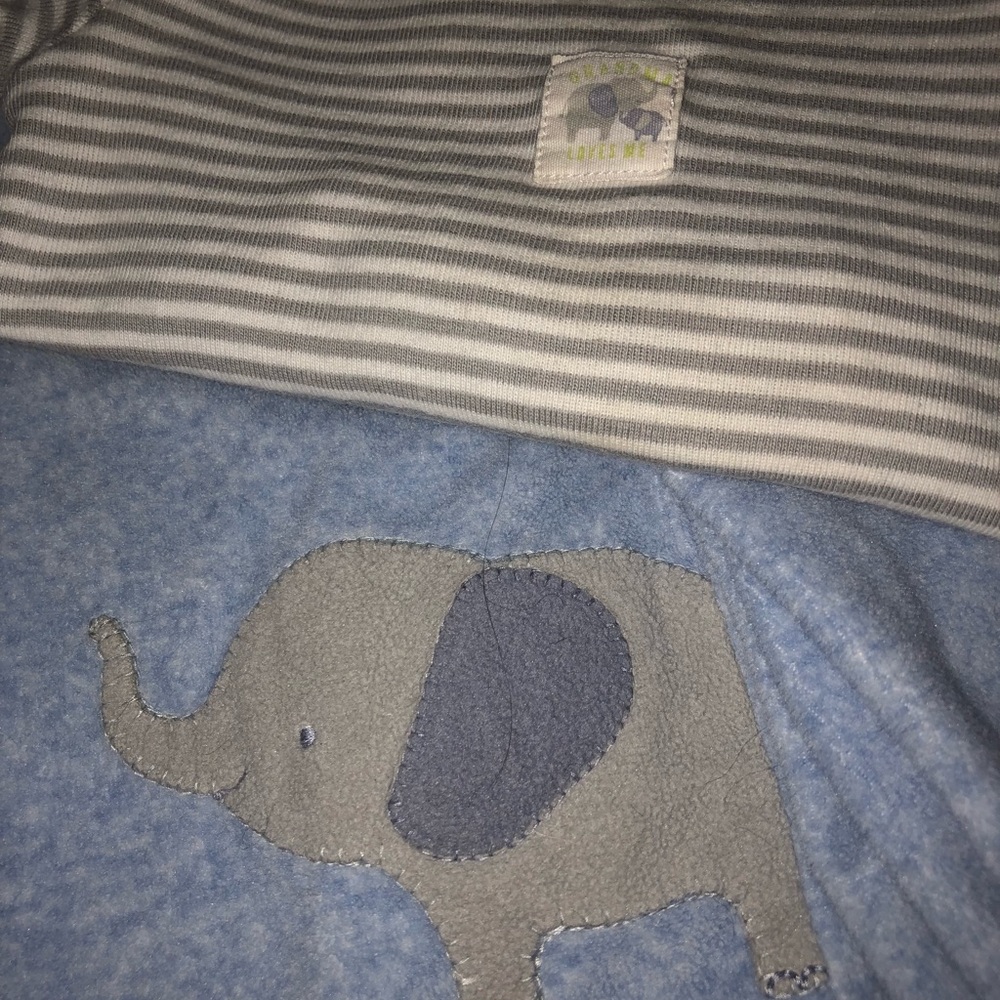 Adorable light weight fleece elephant jogging suit